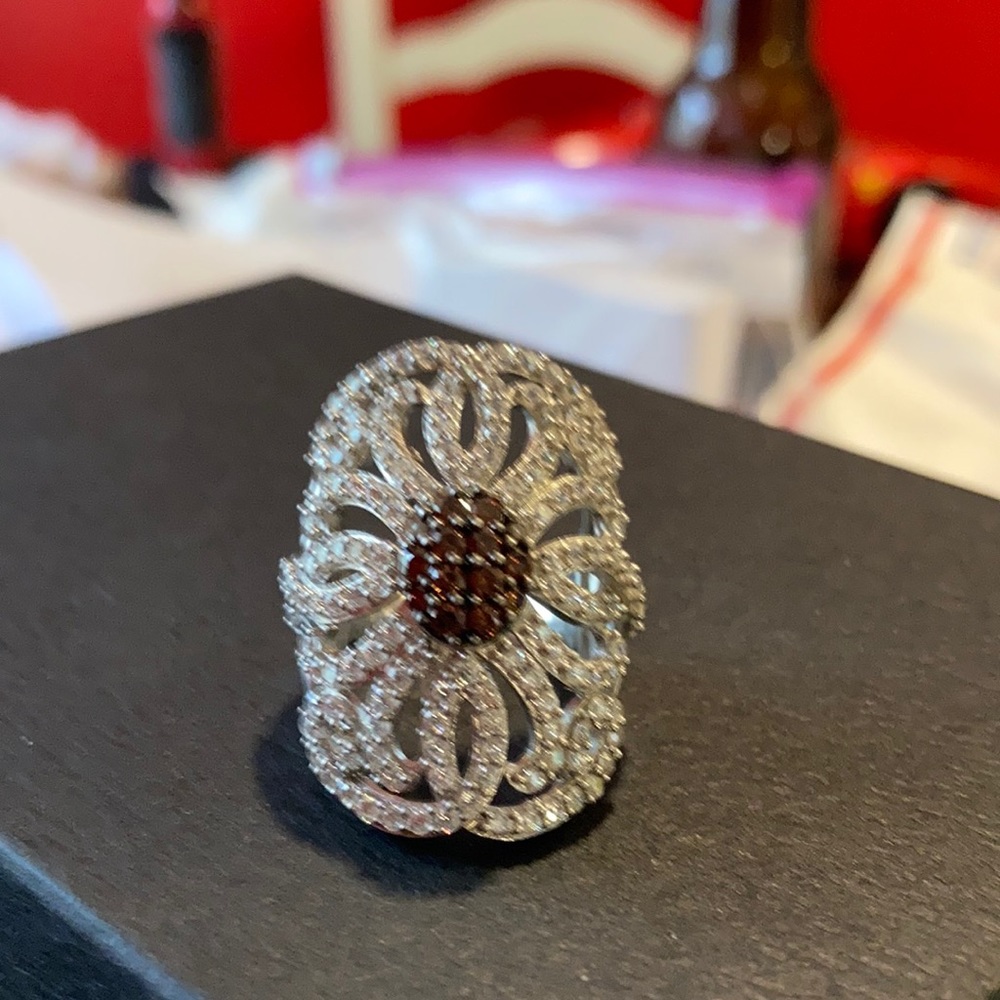 925 Sterling Silver CZ Sparkling Ring